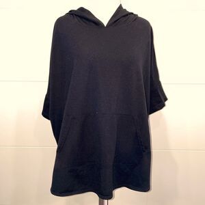 Black shirt sleeve hoodie